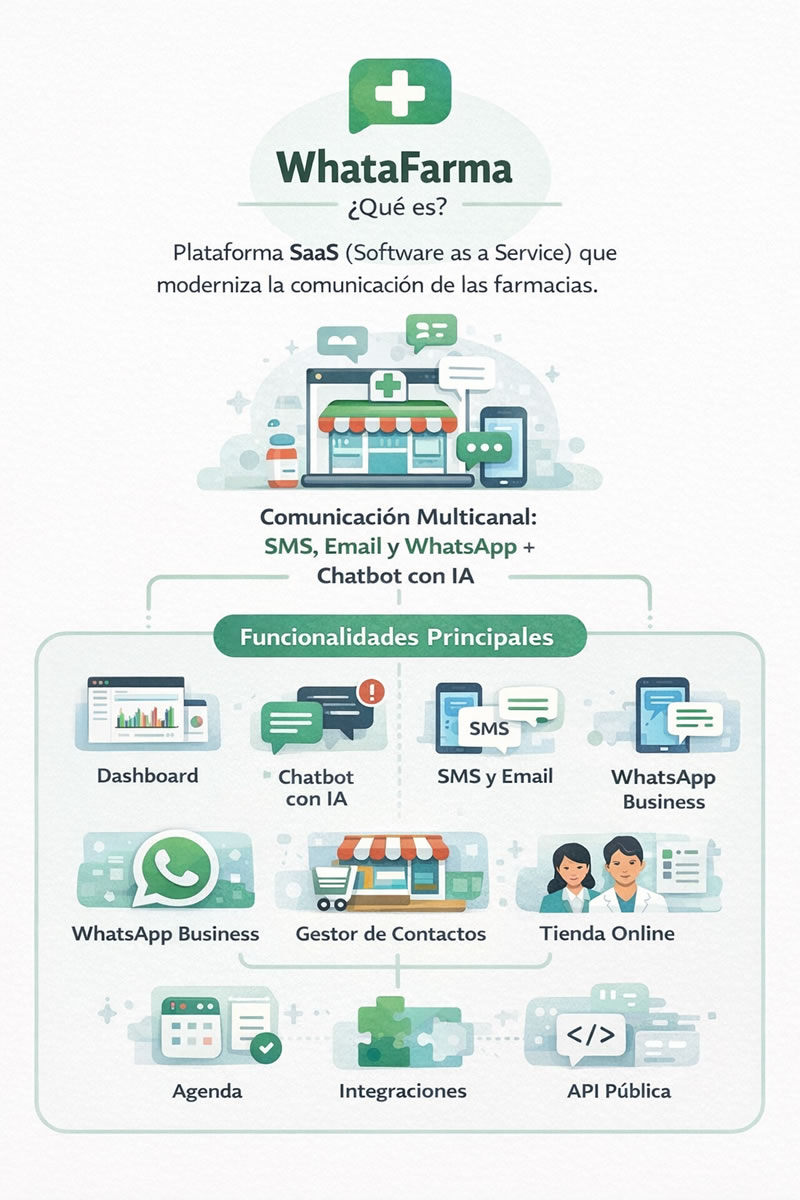 Funciones principales de Whatafarma